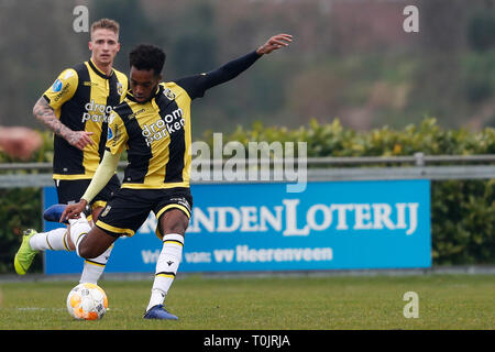 HEERENVEEN , calcio, 20-03-2019 , skoatterwald addestramento complesso , Stagione 2018 / 2019, Friendly , Mukhtar Ali durante il match SC Heerenveen - Vitesse Foto Stock