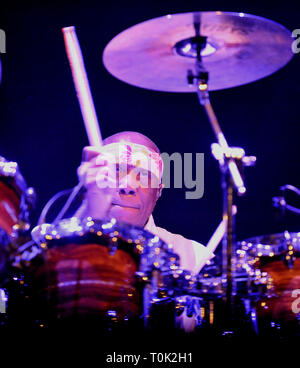 Brno, Repubblica Ceca. 20 Mar, 2019. Noi batterista jazz Billy Cobham compie durante il suo progetto Crosswinds entro Jazzfest Brno, Repubblica Ceca, il 20 marzo 2019. Credito: Igor Zehl/CTK foto/Alamy Live News Foto Stock