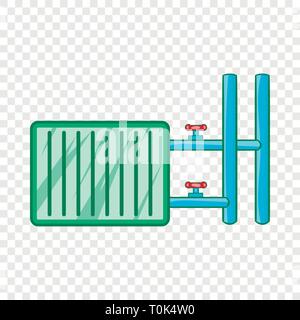 Icona del radiatore in stile cartoon Illustrazione Vettoriale