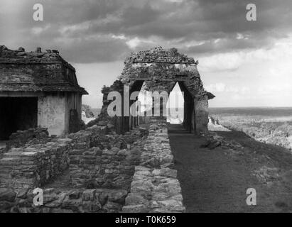 Geografia / viaggi, Messico, Palenque, edifici, palace, vista esterna, sessanta, Additional-Rights-Clearance-Info-Not-Available Foto Stock