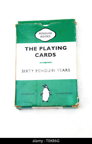 Vintage penguin Books carte da gioco celebra sessanta anni dei Pinguini Foto Stock