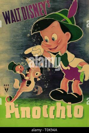 JIMINY CRICKET, Pinocchio, Pinocchio, 1940 Foto Stock