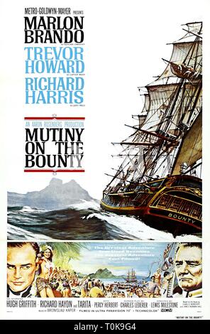 MARLON BRANDO, TREVOR HOWARD, l'ammutinamento del Bounty, 1962 Foto Stock