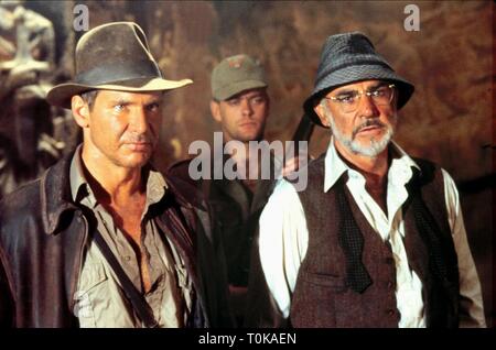 HARRISON FORD, Sean Connery, INDIANA JONES E L'ULTIMA CROCIATA, 1989 Foto Stock