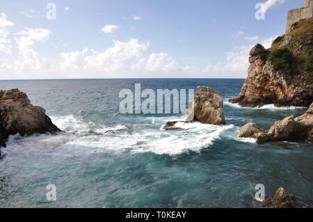 Costa di Dubrovnik Foto Stock