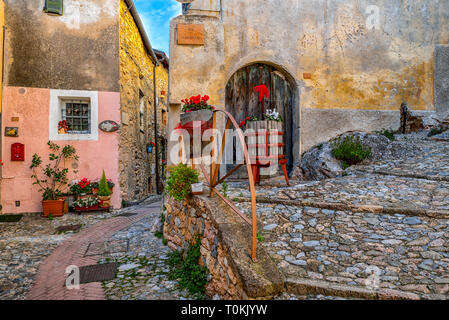Italia Liguria Savona Provincia il borgo di Verezzi Foto Stock
