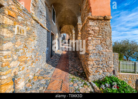 Italia Liguria Savona Provincia il borgo di Verezzi Foto Stock