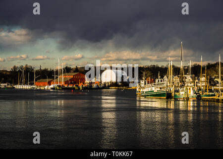 Mystic Seaport   Mystic, Connecticut, Stati Uniti d'America Foto Stock