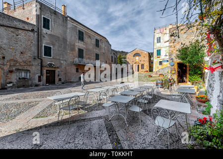 Italia Liguria Savona Provincia il borgo di Verezzi Foto Stock