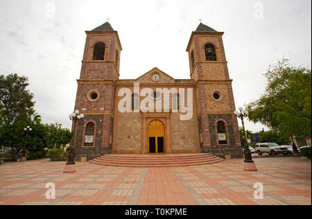 Nostra Signora della Pace Cattedrale, o La Paz Cattedrale, nel quartiere storico di La Paz, Baja, Messico Foto Stock