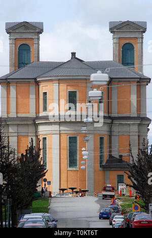 Fredrikskyrkan barocco (Fredrik Chiesa) 1720 costruita al 1744 progettato da Nicodemus Tessin il giovane sull isola Trosso elencati di Patrimonio Mondiale dall Unesco io Foto Stock