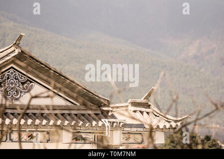 Architettura tradizionale cinese case Foto Stock