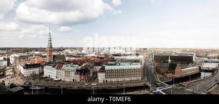 Vista di Copenhagen, Danimarca Foto Stock