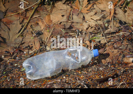 Ambiente: l'inquinamento del fiume Saone, Lione, Francia Foto Stock