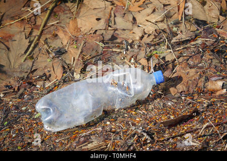 Ambiente: l'inquinamento del fiume Saone, Lione, Francia Foto Stock