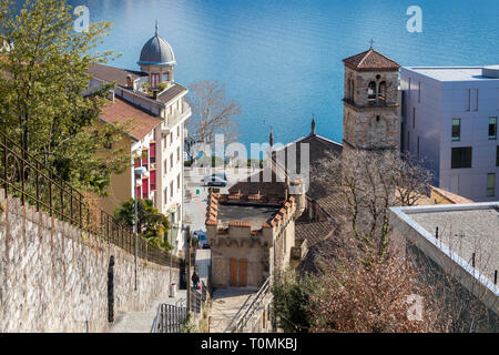 Chiesa di Santa Maria degli Angeli, Lugano, Svizzera Foto Stock