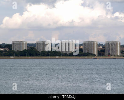 Modo internazionale, Weston, Southampton da Hythe Marina, Southampton, Hampshire REGNO UNITO Foto Stock