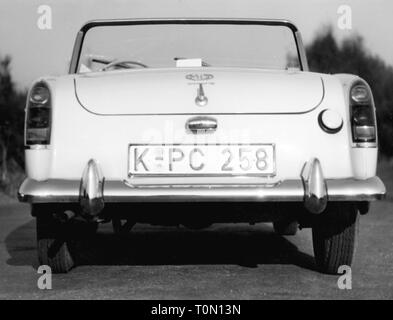Trasporti / trasporto, automobili, veicolo varianti, MG Midget contrassegnare I, 1961 - 1964, vista da dietro, il numero di targa di Colonia, sessanta, Additional-Rights-Clearance-Info-Not-Available Foto Stock