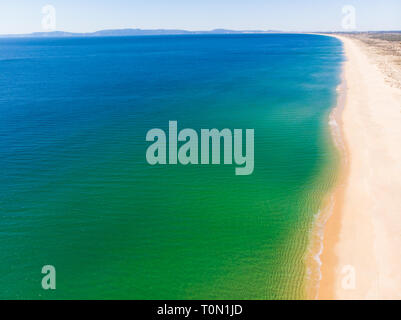 Vista aerea del Carvalhal Beach in comporta, Portogallo Foto Stock