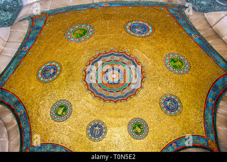 Istanbul, Turchia, 21 marzo 2007: Fontana Tedesca è una fontana ottomano nel quartiere di Sultanahmet di Istanbul. Foto Stock