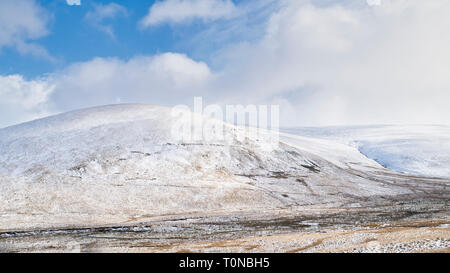 Durisdeer colline coperte di neve, South Lanarkshire, Scottish Borders, Scozia Foto Stock