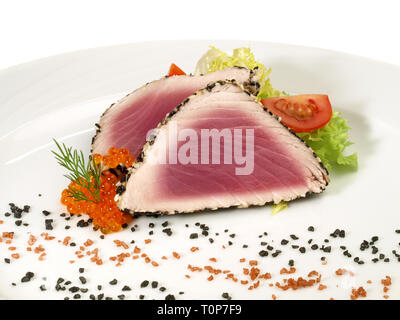 Antipasto di tonno - Filetto di pesce Foto Stock