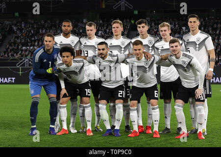 Wolfsburg, Germania. 20 Mar, 2019. La Germania a partire undici in Mercoledì in amichevole contro la Serbia. Credito: Christian Charisius/dpa/Alamy Live News Foto Stock