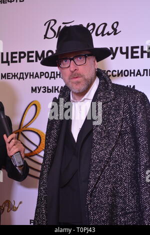 Mosca, Russia. Xxi Mar, 2019. La seconda cerimonia del "International Professional Music Award bravo". Membro Kremlin Palace. Cremlino di Mosca. Marzo 21, 2019. Credito: Pavel Kashaev/Alamy Live News Foto Stock