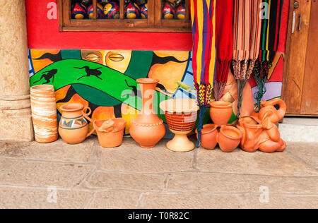 Belle opere di artigianato in Ráquira - Boyacá, Colombia Foto Stock