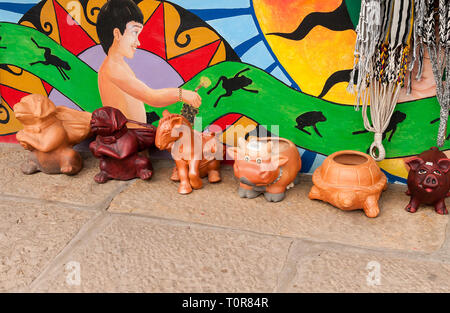 Belle opere di artigianato in Ráquira - Boyacá, Colombia Foto Stock