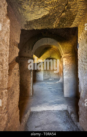 Foto e immagini della Chiesa Komurlu interno, IX secolo il monastero Vadisi Valley, 'Manastır Vadisi", dell'Ihlara Valley, Guzelyurt , Aksaray Foto Stock