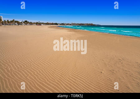 Platja Prat d'En Fores Spiaggia di Cambrils Tarragona a Costa Dorada di Catalogna Foto Stock