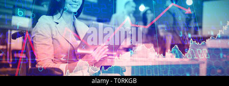Immagine composita di titoli e azioni Foto Stock