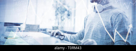 Immagine composita di titoli e azioni Foto Stock
