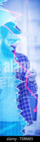 Immagine composita di titoli e azioni Foto Stock