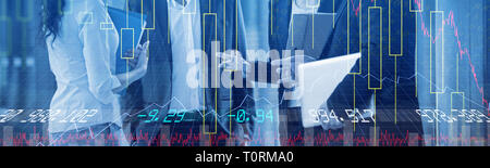 Immagine composita di titoli e azioni Foto Stock