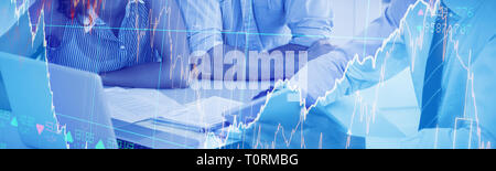 Immagine composita di titoli e azioni Foto Stock