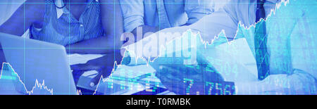 Immagine composita di titoli e azioni Foto Stock