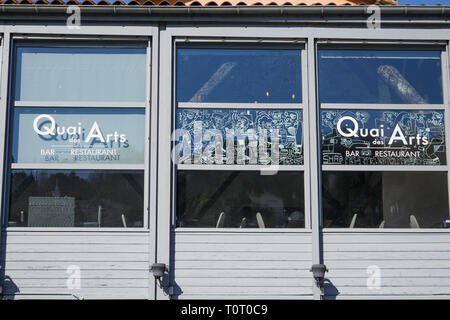 Il Quai des Arts ristorante Les Subsistances, Lione, Francia Foto Stock