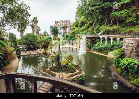 Funchal, Madeira/Portogallo-09.05.2018. Monte Palace giardino tropicale sull'isola di Madera. Foto Stock