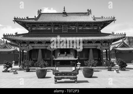 Da Cinque Pagoda area del tempio a Hohhot, capitale della Mongolia Interna, Cina. Foto Stock