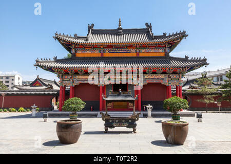 Da Cinque Pagoda area del tempio a Hohhot, capitale della Mongolia Interna, Cina. Foto Stock