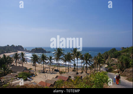 Pantai Klayar Beach, Pacitan, East Java, Indonesia Foto Stock