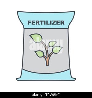 Illustrazione Icona Fertiliizer Foto Stock