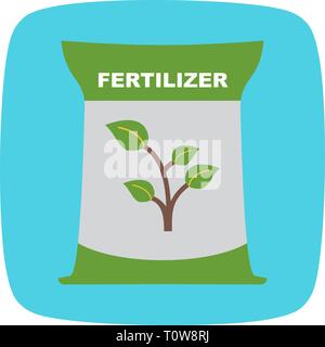 Illustrazione Icona Fertiliizer Foto Stock