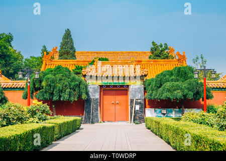 Parco Jingshan tradizionale giardino a Pechino in Cina Foto Stock