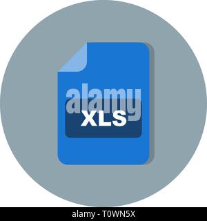 Illustrazione Icona XLS Foto Stock