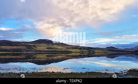 La linguetta spettacolare Lago in Scozia Foto Stock