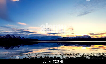 La linguetta spettacolare Lago in Scozia Foto Stock