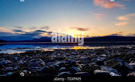 La linguetta spettacolare Lago in Scozia Foto Stock